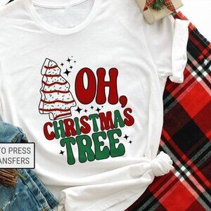 Oh Christmas Tree Classic Holiday Seasonal Festive Graphic T-Shirt